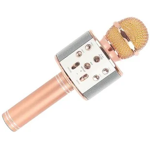 XREC Mikrofon Xrec Mikrofon Karaoke Głośnik Bluetooth Ws858 Różowy SB4988 - Mikrofony estradowe - miniaturka - grafika 1