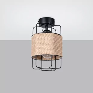 Gizur lampa sufitowa 1xE27 czarna SL.1299 - Lampy sufitowe - miniaturka - grafika 1
