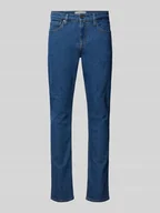 Spodnie męskie - Jeansy o kroju slim fit z 5 kieszeniami - miniaturka - grafika 1