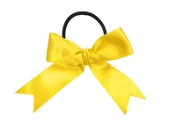 Dodatki do strojów karnawałowych - GUMKA DO WŁOSÓW KOKARDA ŻÓŁTA - miniaturka - grafika 1