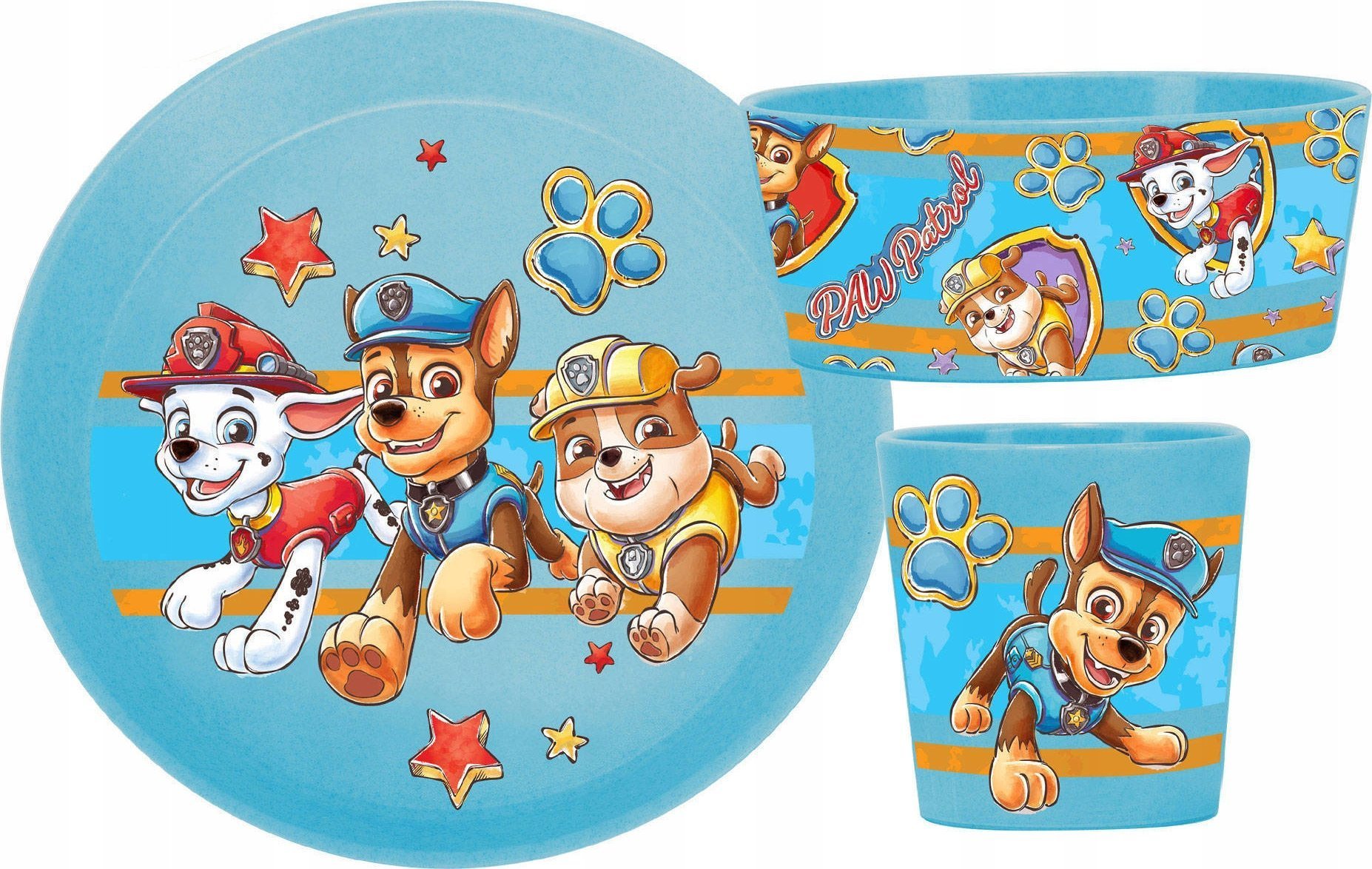 Koziol Zestaw obiadowy dla dzieci CONNECT PAW PATROL z tworzywa organic
