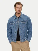Kurtki męskie - Guess Jeans Kurtka jeansowa M4YN38 D5DO2 Niebieski Regular Fit - miniaturka - grafika 1