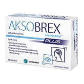 Układ nerwowy - Aksobrex Unipharm Plus, suplement diety, 30 tabletek  3658041 - miniaturka - grafika 1