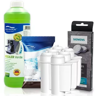 Zestaw Siemens, Filtr Aqualogis AL-Inte 6szt, Siemens Tabletki TZ80001, Verde 750ml - Akcesoria i części do ekspresów do kawy - miniaturka - grafika 1