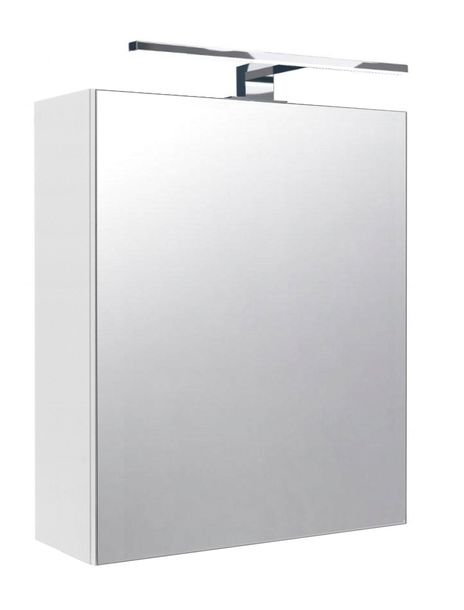 Szafka łazienkowa z lustrem i oświetleniem LED Szafka lustrzana 60 cm Biała
