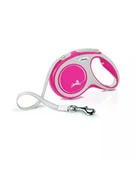 Smycze dla psów - FLEXI Smycz automatyczna New Comfort M taśma 5 m kol. czerwony - miniaturka - grafika 1