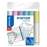 Półki łazienkowe - Pilot Pen Pilot Pigment marker pintor, Medium,-częściowy zestaw "Pastel Mix ' 3131910517474 - miniaturka - grafika 1