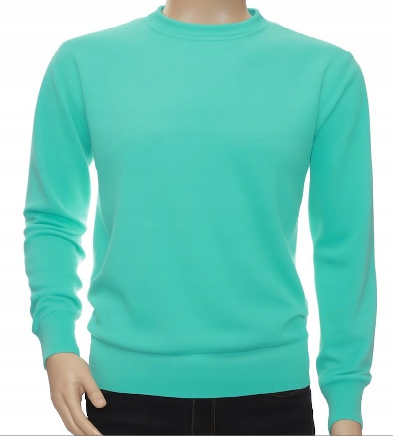 Sweter męski z kaszmiru i wełny merynosów kaszmirowy merino M miętowy 145