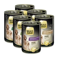 Mokra karma dla psów - SELECT GOLD Sensitive Adult Zestaw Mieszany 6x400g Opakowanie mieszane 2 - miniaturka - grafika 1