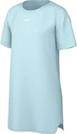 Sukienki - Nike Sukienka damska NSW Essntl Ss Dress Tshrt, Glacier Blue/Sail, DV7882-474, 2XL - miniaturka - grafika 1