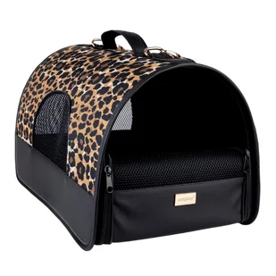 Amiplay Safari Transporter M 42x26x26cm panterka dla psa - Sprzęt podróżny i transportery dla psów - miniaturka - grafika 1