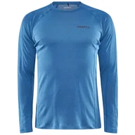 Koszulki sportowe męskie - Męska koszulka Craft ADV Wool Merino RN LS Rozmiar: L / Kolor: niebieski - miniaturka - grafika 1