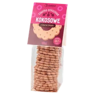 Inne słodycze - Ciasteczka orkiszowe kokosowe z buraczkiem 100g - miniaturka - grafika 1