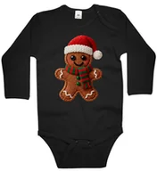 Body dla niemowląt - Body dziecięce Świąteczny Piernik Ciacho Efekt Szydełka Święta 74/80 - miniaturka - grafika 1