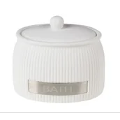 Pojemniki łazienkowe - Pojemnik ROMANTICO 10,5 x 7,5 x 9 cm biały - miniaturka - grafika 1