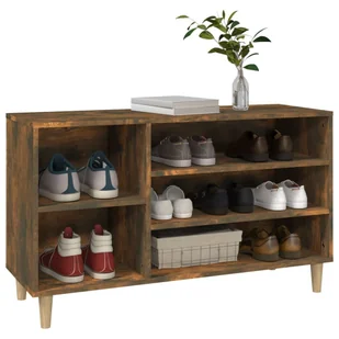 Półka na buty, przydymiony dąb, 102x36x60 cm - Szafki na buty - miniaturka - grafika 5
