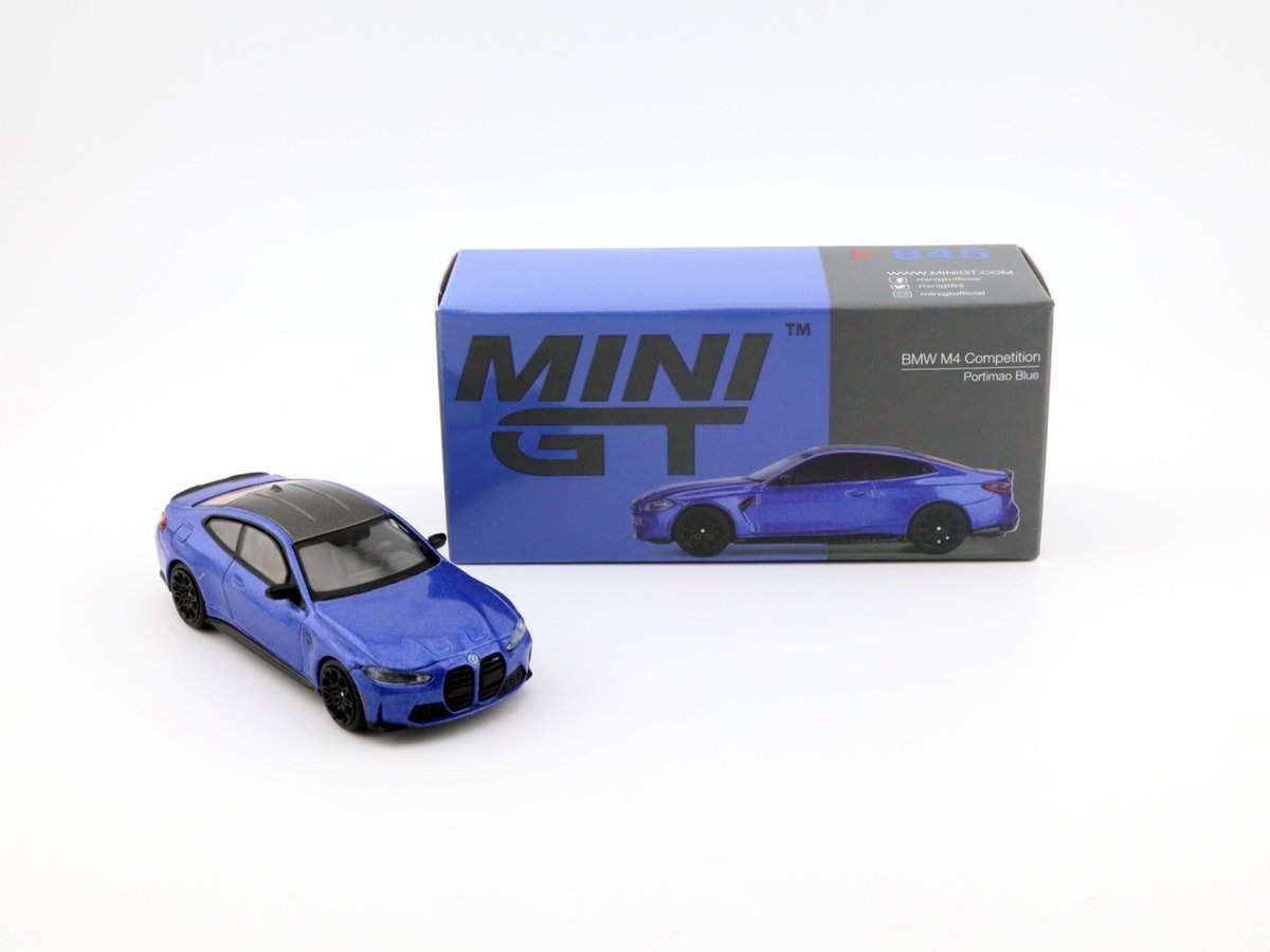 MINI GT BMW M4 Competition (G82) Portimao Blue LHD MGT00845-L MiniGT