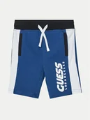 Spodenki damskie - Guess Szorty sportowe L5RD01 KA6R4 Niebieski Regular Fit - miniaturka - grafika 1