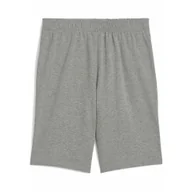 Odzież sportowa dziecięca - Młodzieżowe szorty ESS z logo No. 1 z dżerseju PUMA Medium Gray Heather - miniaturka - grafika 1