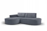 Narożniki - Sofa w kształcie L Modena narożnik tkanina Velo/Mavel ciemnoszary lewy - miniaturka - grafika 1