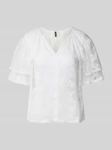 T-shirt o luźnym kroju z koronki model ‘CELINE’ - Bluzki damskie - miniaturka - grafika 1