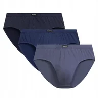 Majtki męskie - SLIPY MĘSKIE bawełniane klasyczne 3-pack 3MP-202 wygodne Atlantic *M - miniaturka - grafika 1