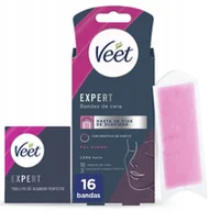 Depilatory i golarki damskie - Depilator Veet Paski woskowe Plastry do Depilacji Twarzy 16szt - miniaturka - grafika 1