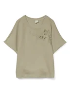 Koszulki i topy damskie - Vero Moda Koszulka w kolorze oliwkowym - miniaturka - grafika 1