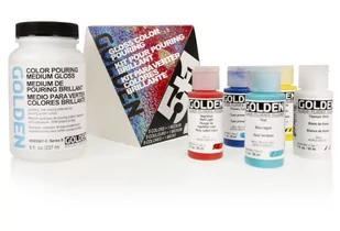 Zestaw Do Pouring`U  5+1 Glossgolden Color Pouring Set Gloss - Farby i media malarskie - miniaturka - grafika 1