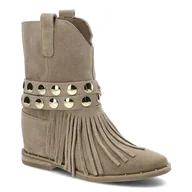 Botki damskie - Carinii, Botki, B7751_-O17-000-000-B89 Beż, rozmiar 37 - miniaturka - grafika 1