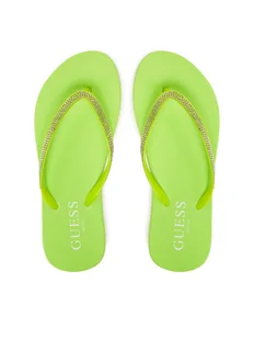 Guess Japonki E5GZ05BB00F Zielony - Klapki i japonki damskie - miniaturka - grafika 1