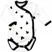 Body dla niemowląt - Body KOPERTOWE 100% Bawełna Myszka BIEL r 62 KLEKLE - miniaturka - grafika 1