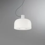 Lampy sufitowe - FLOS Lampa wisząca designerska Bellhop Glass S1, możliwość ściemniania, biały / opal, sypialnia, szkło - miniaturka - grafika 1