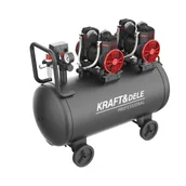 Sprężarki i kompresory - KOMPRESOR BEZOLEJOWY 100L KD1392 - miniaturka - grafika 1