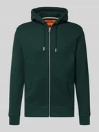 Bluzy męskie - Bluza rozpinana o kroju regular fit z wyhaftowanym logo - miniaturka - grafika 1