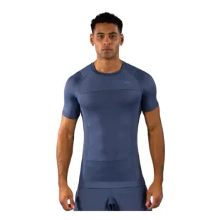 Venum Rashguard G-Fit Air Krótki Rękaw ShortSleeve Foogy Blue - Kimona, stroje i obuwie - miniaturka - grafika 1