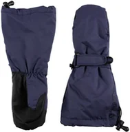 Kurtki narciarskie - Granatowe nieprzemakalne rękawiczki zimowe dla dzieci, Blue 2, M 4-6 lat - miniaturka - grafika 1