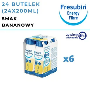 FRESENIUS KABI Fresubin Energy Fibre Drink o smaku bananowym 4 x 200 ml - Żywienie medyczne - miniaturka - grafika 3