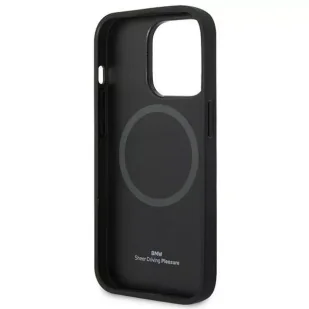 Etui na telefon BMW BMHMP14XSLLBK do Apple iPhone 14 Pro Max 6,7" czarny/black hardcase Signature Logo Imprint Magsafe - Etui i futerały do telefonów - miniaturka - grafika 7