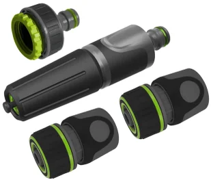 Zestaw 4-elementowy z dyszą zraszającą 3/4" Stalco Garden EXP S101210215 - Węże ogrodowe i zraszacze - miniaturka - grafika 1