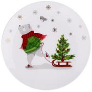 Pozostałe akcesoria świąteczne - Altom, Talerz deserowy christmas bear, 20 cm - miniaturka - grafika 1