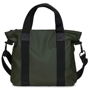 Torebki damskie - Rains Torba shopperka 30 cm green 13920-03 - grafika 1