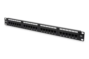 Panel krosowy (patch panel) 19'' 24x RJ45, LSA poziom DN-91624U-EC - Patchcordy - miniaturka - grafika 1