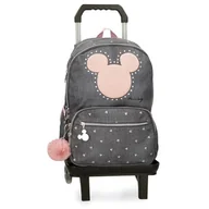 Plecaki szkolne i tornistry - Joumma Disney Mickey Studs Plecak szkolny z wózkiem Czarny 32x44x17 cms Poliester 24,68L, czarny, plecak szkolny na kółkach - miniaturka - grafika 1
