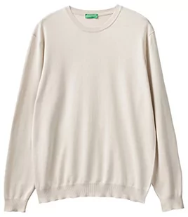 United Colors of Benetton Sweter męski, Jasny beż 17t, XXL - Swetry męskie - miniaturka - grafika 1