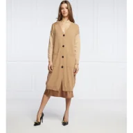 Swetry damskie - Pinko Wełniany kardigan KOREM | Relaxed fit - miniaturka - grafika 1