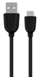 Mobilari SZYBKOŁADUJĄCY PRZEWÓD KABEL USB 2.0 A TYP C USB M555032 M555032BK - Kable USB - miniaturka - grafika 1