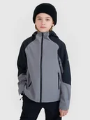 Kurtki i płaszcze dla chłopców - 4F Kurtka chłopięca trekkingowa NeoDry 5000 4FJWSS25TTJAM681-24S Szary Roz. 146 - miniaturka - grafika 1