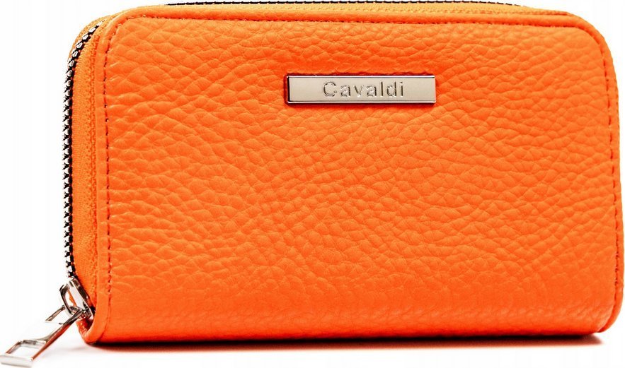 4U Cavaldi Średni portfel damski ze skóry ekologicznej o groszkowej fakturze - 4U Cavaldi NoSize