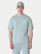Koszulki męskie - New Era T-Shirt New York Yankees MLB League Essential Pastel 60596180 Zielony Regular Fit - miniaturka - grafika 1